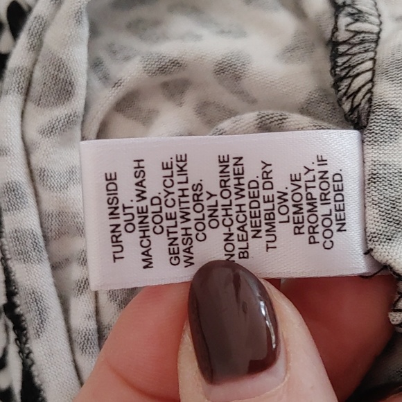 Cato Soft Black and White Pajama Top Size L - Picture 5 of 5